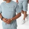 Sortie ⭐ Ensemble Tee Shirt Short AD003 Bleu Clair de Classic Series ❤️ -HautStyle Boutique anderwood 270105 W AD003 BLEU ANTHRACITE 20210813T164050 ie