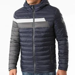 Meilleur prix 👏 Doudoune Capuche Réversible 1004 Bleu Marine Gris Noir de Classic Series ✨ -HautStyle Boutique anderwood 284585 1004 NAVY LTGREY GREY 20210923T105532 02