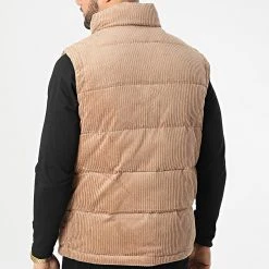 Coupon ⭐ Veste Zippée Sans Manches AN13001 Marron Clair de Classic Series 🛒 -HautStyle Boutique anderwood 294609 AN13001 BRUN 20211213T111105 04