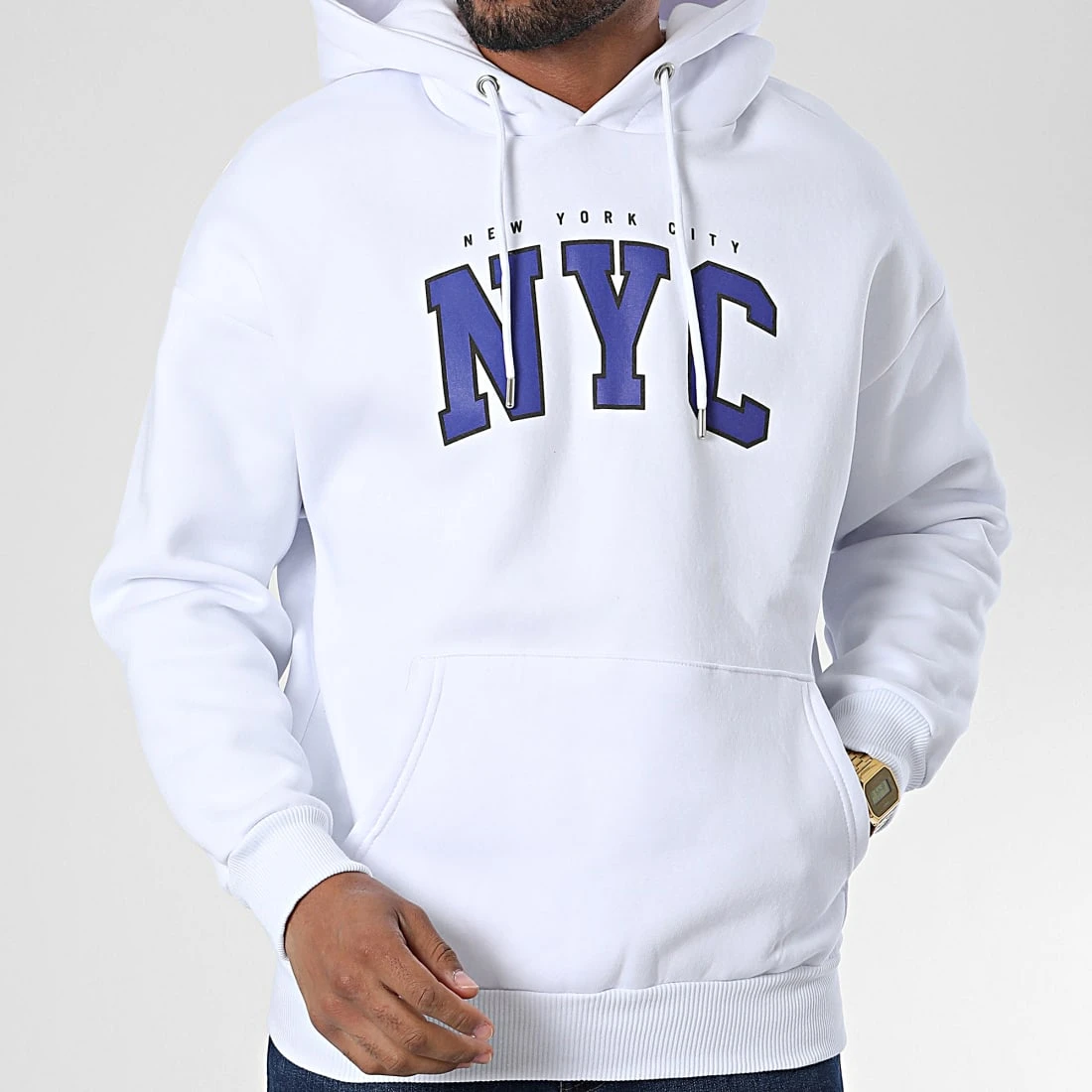 Offres ⭐ Sweat Capuche 22-K062 Blanc de Classic Series 😍 5 Offres ⭐ Sweat Capuche 22-K062 Blanc de Classic Series 😍 – Image 3