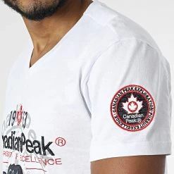 Remise 😍 Tee Shirt Col V Jontario Blanc de Classic Series ⌛ -HautStyle Boutique canadian peak 309400 JONTARIO WHITE 20220322T145809 02