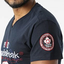 Sortie ❤️ Tee 🤩 Shirt Col V Jontario Bleu Marine de Classic Series ⭐ -HautStyle Boutique canadian peak 309402 JONTARIO NAVY 20220322T145955 02