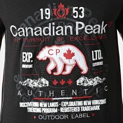 Le moins cher 🧨 Tee Shirt Col V Jontario Noir de Classic Series 🔔 -HautStyle Boutique canadian peak 309407 JONTARIO BLACK 20220408T123152 02