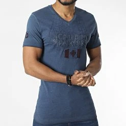 Tout neuf 🔔 Tee Shirt Col V Jundeak Bleu Marine de Classic Series 🌟 8 Tout neuf 🔔 Tee Shirt Col V Jundeak Bleu Marine de Classic Series 🌟 -HautStyle Boutique canadian peak 309410 JUNDEAK NAVY 20220322T150115 03