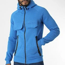 Coupon 😉 Sweat Zippé Capuche Gortion Bleu de Classic Series 🌟 -HautStyle Boutique canadian peak 309434 GORTION ROYAL 20220322T150331 03