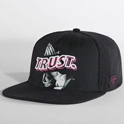 De gros 😉 Casquette Snapback Trust Wave Noir de Classic Series 🌟