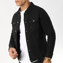 Coupon 🎉 Veste Jean DP3000 Noir de Classic Series ⭐ -HautStyle Boutique classic series 173236 DP3000 BLACK 20190227T110609 02