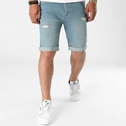 Tout neuf ⌛ Short Jean Mr Orange Bleu Denim de Classic Series ✨ -HautStyle Boutique classic series 218359 DP2000 LIGHT BLUE DESTROY 20210618T143116 03
