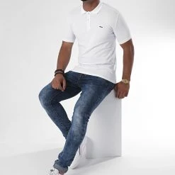 Budget 👏 Polo Manches Courtes 9027 Blanc de Classic Series ❤️ -HautStyle Boutique classic series 220506 ERS 9027 WHITE 20200717T140619 03