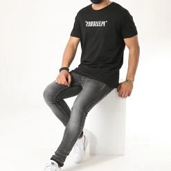 Sortie 🎁 Tee ✔️ Shirt TS22-25 Noir de Classic Series ✨ -HautStyle Boutique classic series 221751 TS22 25 BLACK WHITE 20200610T091226 04