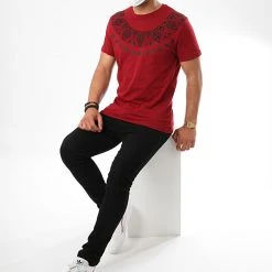 Tout neuf ⭐ Tee 🔥 Shirt Strass TS22-22 Bordeaux de Classic Series ⌛ -HautStyle Boutique classic series 221798 TS22 22 BORDEAUX 20200609T164303 04