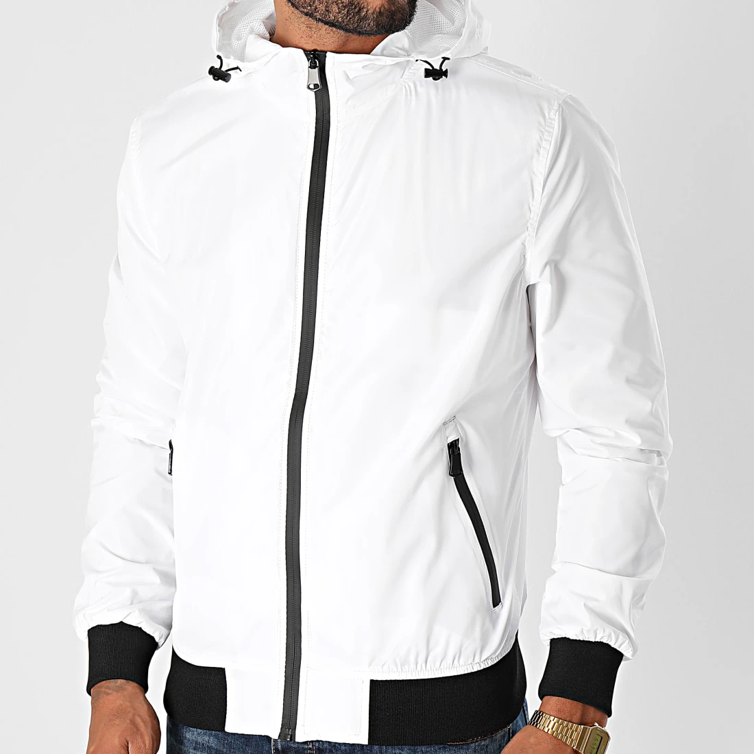 Grosses soldes 💯 Coupe-Vent LP55663-K Blanc de Classic Series ✔️ 3 Grosses soldes 💯 Coupe-Vent LP55663-K Blanc de Classic Series ✔️