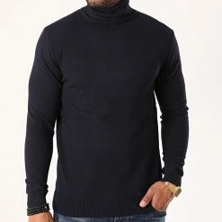 De gros ❤️ Pull Col Roulé Gilbert 6741 Bleu Marine de Classic Series 😀 -HautStyle Boutique classic series 236733 6741 MARINE 20201007T160716 03