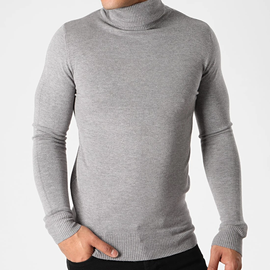 Grosses soldes 😀 Pull Col Roulé J663 Gris Chiné de Classic Series ✔️ 3 Grosses soldes 😀 Pull Col Roulé J663 Gris Chiné de Classic Series ✔️