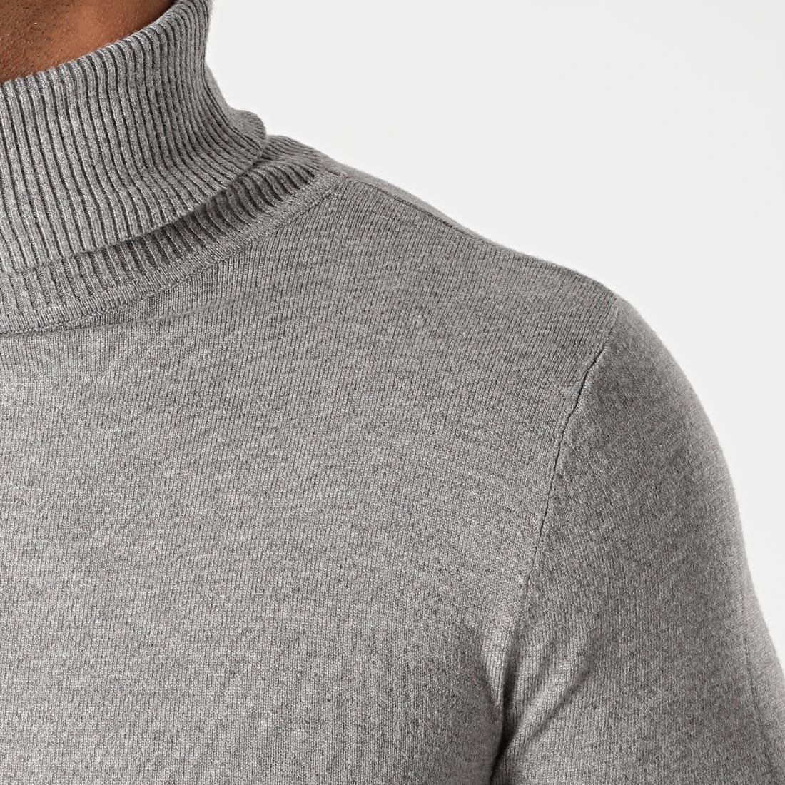 Grosses soldes 😀 Pull Col Roulé J663 Gris Chiné de Classic Series ✔️ 4 Grosses soldes 😀 Pull Col Roulé J663 Gris Chiné de Classic Series ✔️ – Image 2