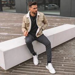 Remise 🎁 Veste Jean Super Skinny Fit Col Mouton 7001 Camel Clair de Classic Series ❤️ 11 Remise 🎁 Veste Jean Super Skinny Fit Col Mouton 7001 Camel Clair de Classic Series ❤️ -HautStyle Boutique classic series 241403 W 7001 CAMEL CLAIR TPDT 20210210T151716 06