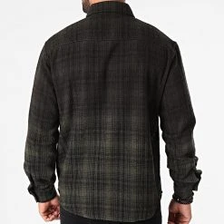 Grosses soldes ⌛ Chemise Manches Longues A Carreaux 1568 Vert Kaki Dégradé de Classic Series 😀 -HautStyle Boutique classic series 244909 1568 KAKI 20201223T141323 04