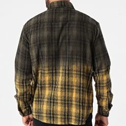 Meilleure vente 🛒 Chemise Manches Longues A Carreaux 1568 Jaune Vert Kaki Dégradé de Classic Series ⌛ -HautStyle Boutique classic series 244910 1568 JAUNE 20201223T141256 04