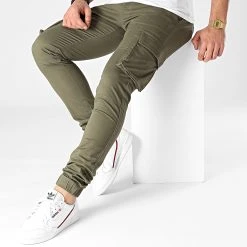 Meilleure vente 😉 Jogger Pant Slim DP11000 Vert Kaki de Classic Series 🧨 -HautStyle Boutique classic series 249049 DP11000 KAKI 20210129T140717 03
