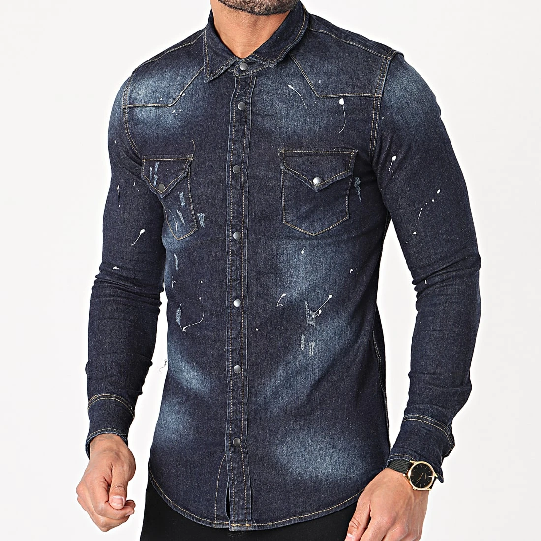 Bon marché ✨ Chemise Jean Manches Longues 3144 Bleu Brut de Classic Series ✔️ 3 Bon marché ✨ Chemise Jean Manches Longues 3144 Bleu Brut de Classic Series ✔️