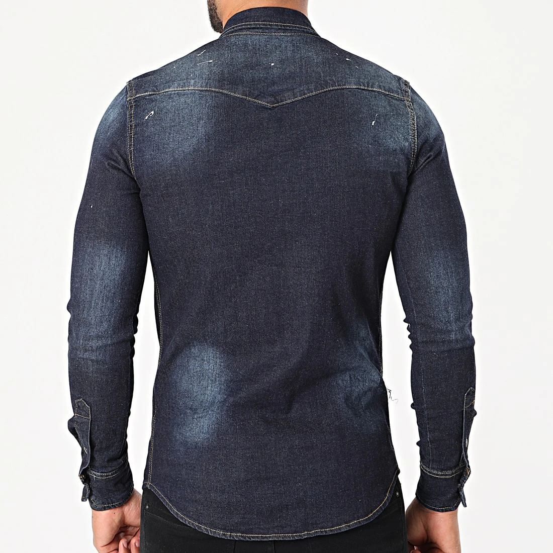 Bon marché ✨ Chemise Jean Manches Longues 3144 Bleu Brut de Classic Series ✔️ 6 Bon marché ✨ Chemise Jean Manches Longues 3144 Bleu Brut de Classic Series ✔️ – Image 4