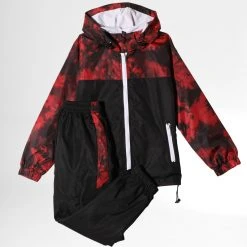 Le moins cher ⌛ Ensemble De Survetement Enfant BL-660 Noir Rouge de Classic Series 😀