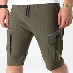 Budget 🌟 Short Cargo 1006 Vert Kaki de Classic Series 🎁