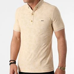 Sortie 🧨 Polo Manches Courtes 1083 Beige Chiné de Classic Series ✔️