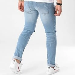 Nouveau 🔔 Jean Slim Mr Red Destroy Bleu Wash de Classic Series 👍 -HautStyle Boutique classic series 264682 DP 3 2020 019 069 20210506T113134 04