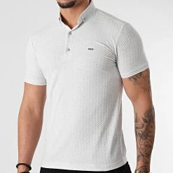 De gros 🎁 Polo Manches Courtes 21Y-1079 Bleu Clair Chiné de Classic Series ❤️