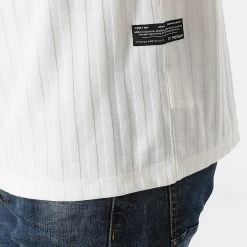 Nouveau 🎉 Tee Shirt A Rayures 1009 Ecru de Classic Series 🎁 -HautStyle Boutique classic series 270747 Y 1009 EKRU 20210624T115434 02