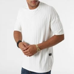 Nouveau 🎉 Tee Shirt A Rayures 1009 Ecru de Classic Series 🎁 -HautStyle Boutique classic series 270747 Y 1009 EKRU 20210624T115437 03