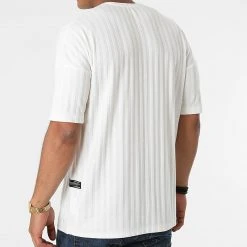 Nouveau 🎉 Tee Shirt A Rayures 1009 Ecru de Classic Series 🎁 -HautStyle Boutique classic series 270747 Y 1009 EKRU 20210624T115438 04