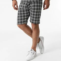 Sortie 🔥 Ensemble Tee ❤️ Shirt Short A Carreaux 156T Noir de Classic Series ⭐ -HautStyle Boutique classic series 270759 ENS G21 156T SIYAH 20210624T141530 05