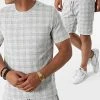 Vente flash ✨ Ensemble Tee 👏 Shirt Short A Carreaux 156T Gris de Classic Series ❤️ -HautStyle Boutique classic series 270760 ENS G21 156T GRI 20210624T141058 01