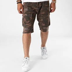 Nouveau ⌛ Short Cargo 1010 Marron Camouflage de Classic Series ✨ -HautStyle Boutique classic series 270921 S 1010 KAHVE 20210621T114454 02