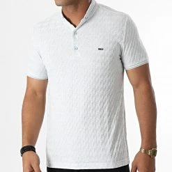 Tout neuf 🥰 Polo Manches Courtes 1080 Bleu Clair Chiné de Classic Series 🛒