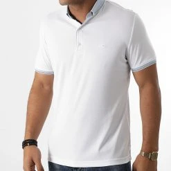 Promo 👍 Polo Manches Courtes 1093 Blanc de Classic Series ✨