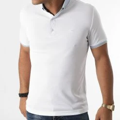 Promo 👍 Polo Manches Courtes 1093 Blanc de Classic Series ✨ -HautStyle Boutique classic series 272211 21Y 1093 BEYAZ B MAVI 20210702T154933 03