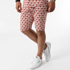 Bon marché ⌛ Ensemble Chemise Manches Courtes Short G21-155T Orange Blanc de Classic Series 👏 -HautStyle Boutique classic series 272813 G21 155T KIREMIT 20210712T161825 05