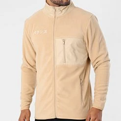 Vente flash 🎉 Veste Zippée Polaire DP Fleece Beige de Classic Series 😍