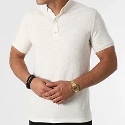 Tout neuf ✔️ Polo Manches Courtes 21Y-1094 Beige Chiné de Classic Series ⌛ -HautStyle Boutique classic series 274448 21Y 1094 BEIGE 20210722T152115 03