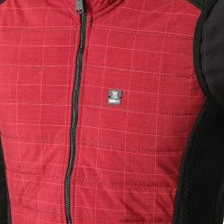 Remise 😀 Veste Zippée Sans Manches 20K-2006 Rouge Noir de Classic Series 🧨 -HautStyle Boutique classic series 274469 20K 2006 KIRMIZI 20210722T123529 02