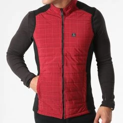 Remise 😀 Veste Zippée Sans Manches 20K-2006 Rouge Noir de Classic Series 🧨 -HautStyle Boutique classic series 274469 20K 2006 KIRMIZI 20210722T123530 03