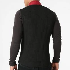 Remise 😀 Veste Zippée Sans Manches 20K-2006 Rouge Noir de Classic Series 🧨 -HautStyle Boutique classic series 274469 20K 2006 KIRMIZI 20210722T123531 04