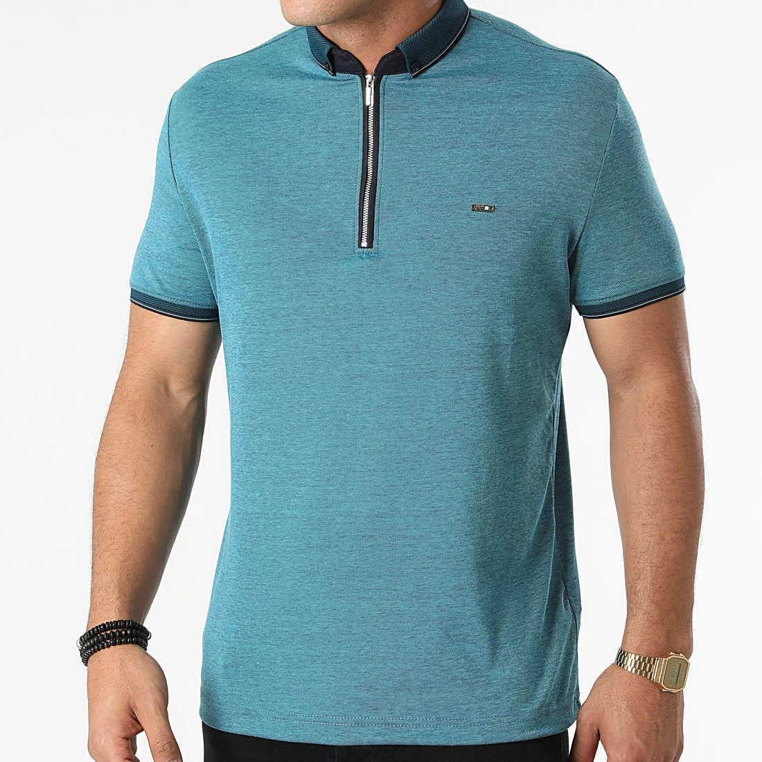 Coupon 🌟 Polo Manches Courtes 21Y-1118 Bleu Noir Chiné de Classic Series ✔️ 3 Coupon 🌟 Polo Manches Courtes 21Y-1118 Bleu Noir Chiné de Classic Series ✔️