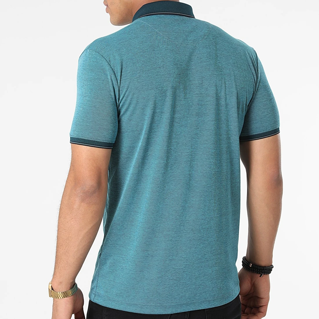 Coupon 🌟 Polo Manches Courtes 21Y-1118 Bleu Noir Chiné de Classic Series ✔️ 6 Coupon 🌟 Polo Manches Courtes 21Y-1118 Bleu Noir Chiné de Classic Series ✔️ – Image 4