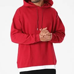 Bon marché 🎁 Tee 🛒 Shirt Manches Longues A Capuche G21-182 Bordeaux de Classic Series ✔️ -HautStyle Boutique classic series 281845 G21 182 WINE 20210901T163335 03