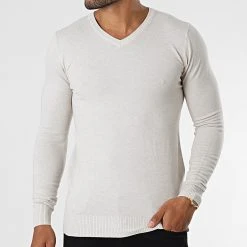 Offres 😀 Pull Col V 662 Beige de Classic Series 🛒 8 Offres 😀 Pull Col V 662 Beige de Classic Series 🛒 -HautStyle Boutique classic series 282784 J662 1 20210908T161917 03