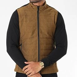 Nouveau ⌛ Veste Zippée Sans Manches 2000 Camel Chiné de Classic Series ⌛ -HautStyle Boutique classic series 283054 20K 2000 TUTUN 20210908T163651 03